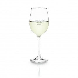 Personalizable hvidvin glas af Leonardo - Tillykke