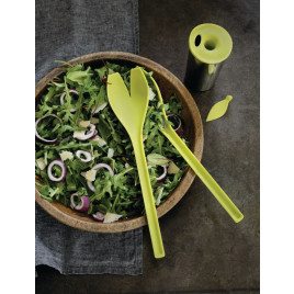 Tulipanformet salatbestik og dressingshaker