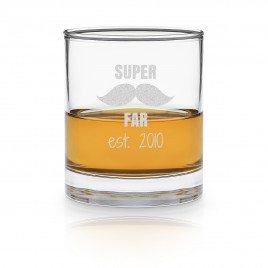Whiskyglas 'Den bedste far' med indgravering