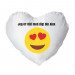 Emoji-hjertepude med tryk