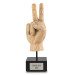 WOODEN TROPHY "PEACE" WITH ENGRAVING