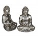 Sitzender Polyresin-Deko-Buddha