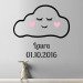 PERSONALIZED WALL-TATTOO "CLOUD WITH FACE"